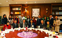 CUHK delegates enjoy a warm dinner reception hosted by Prof. Chen Xu, Party Secretary of Tsinghua University